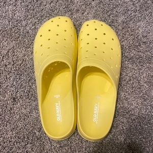 Yellow, old navy slip on shoes